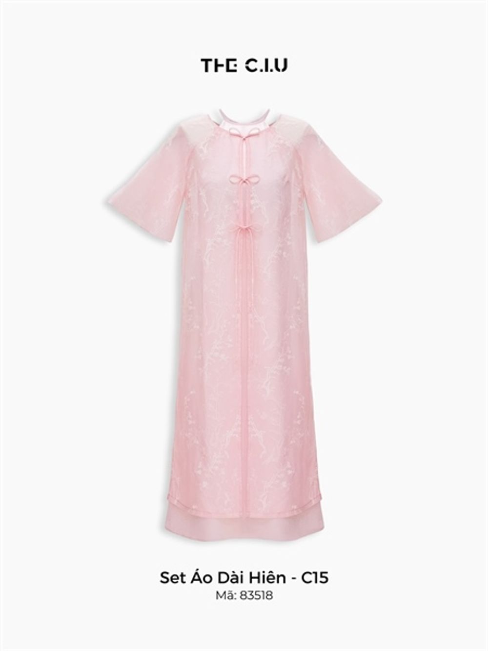 Áo Dài Nữ Cổ Tròn