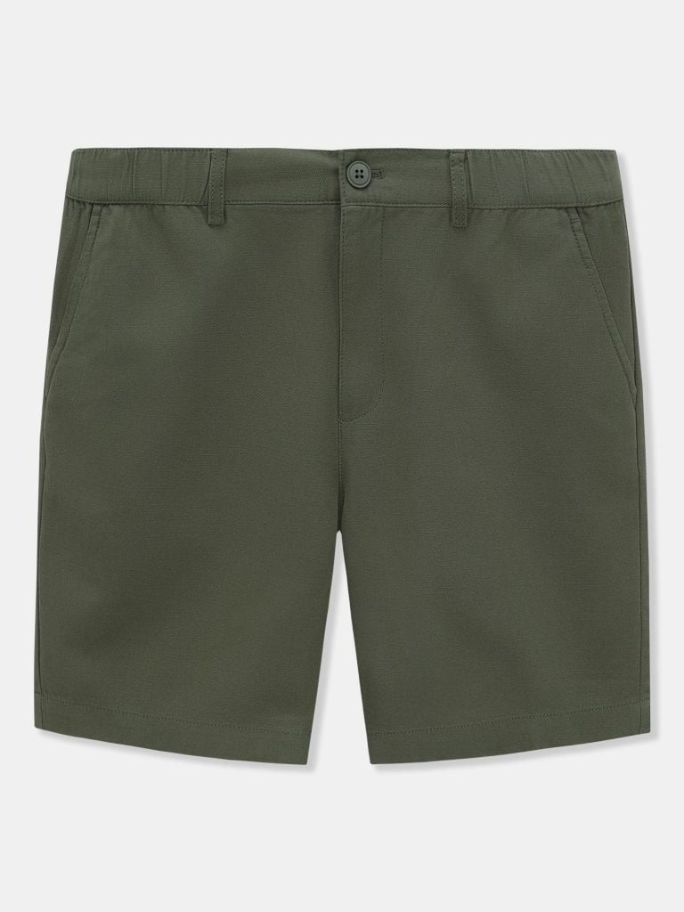 Quần Short Kaki Màu Nâu Đất/Oliu Cơ Bản