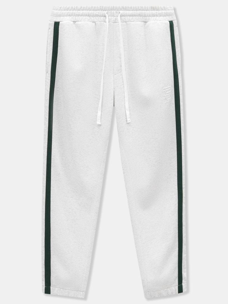 Quần Jogger Nỉ Màu Kem Sọc Xanh Đậm